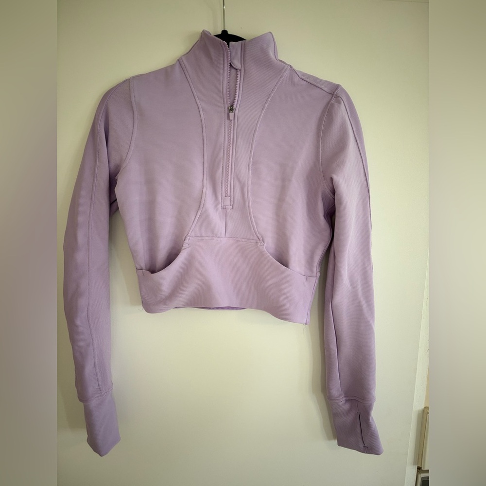 90 Degree By Reflex Lavender Cropped Jacket